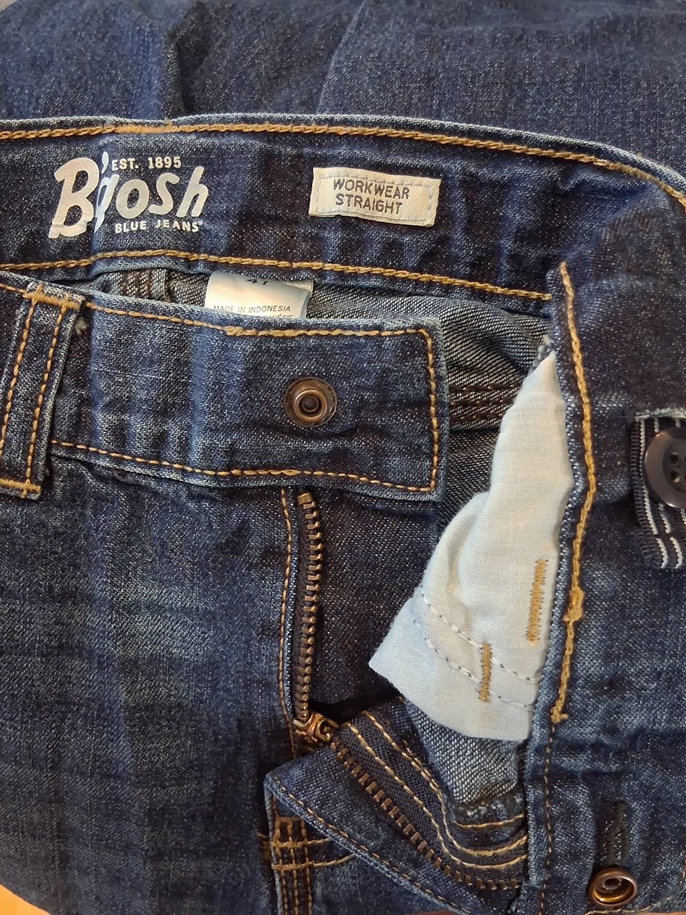 Oshkosh Boys Workwear Straight Denim Jeans Size 4T